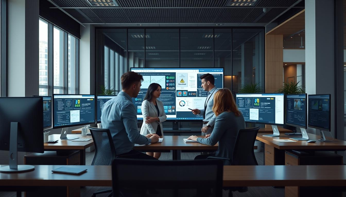 Enterprise software dashboards and business process automation